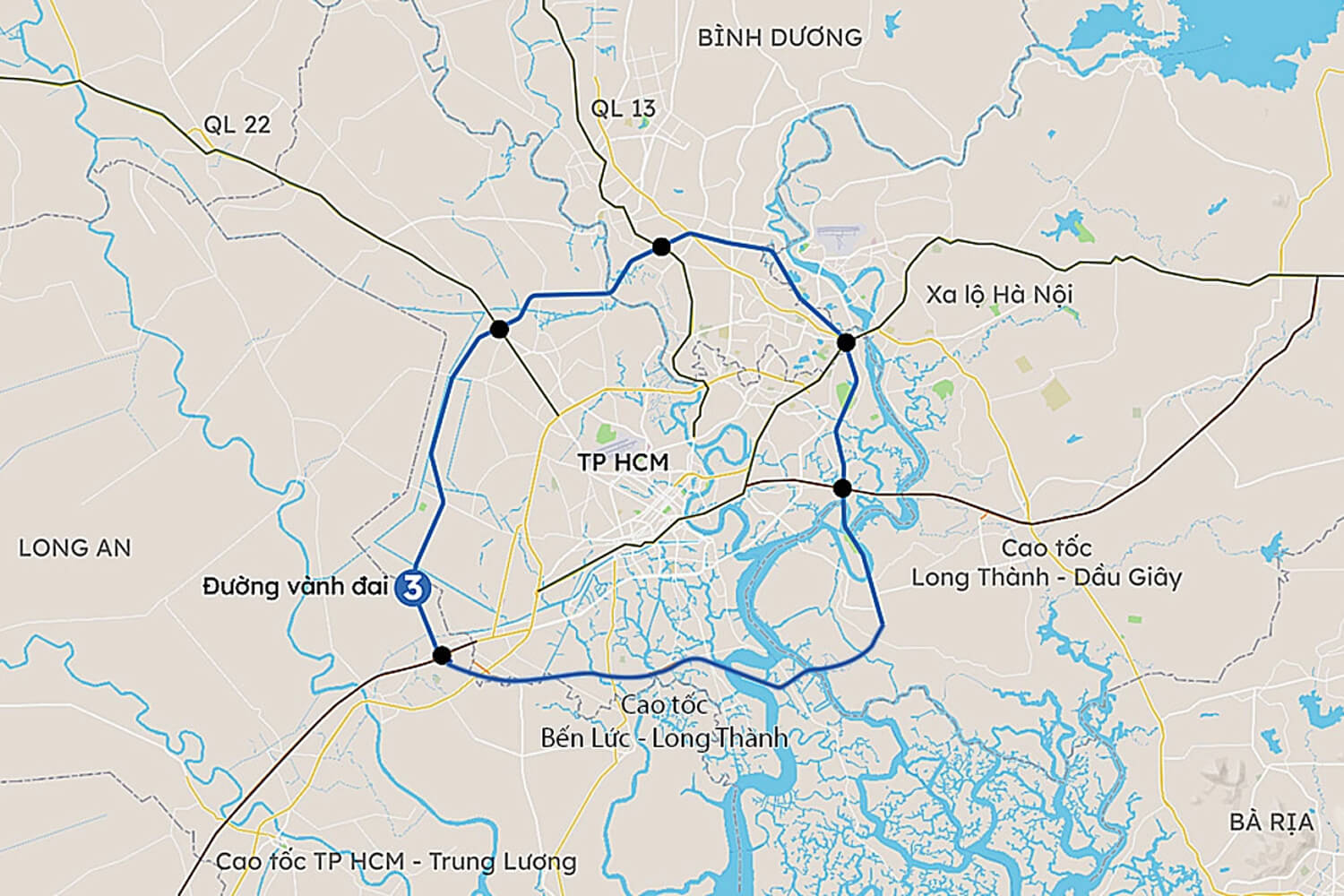 Vành Đai 3 khi hoàn thành sẽ tăng cường liên kết vùng 
